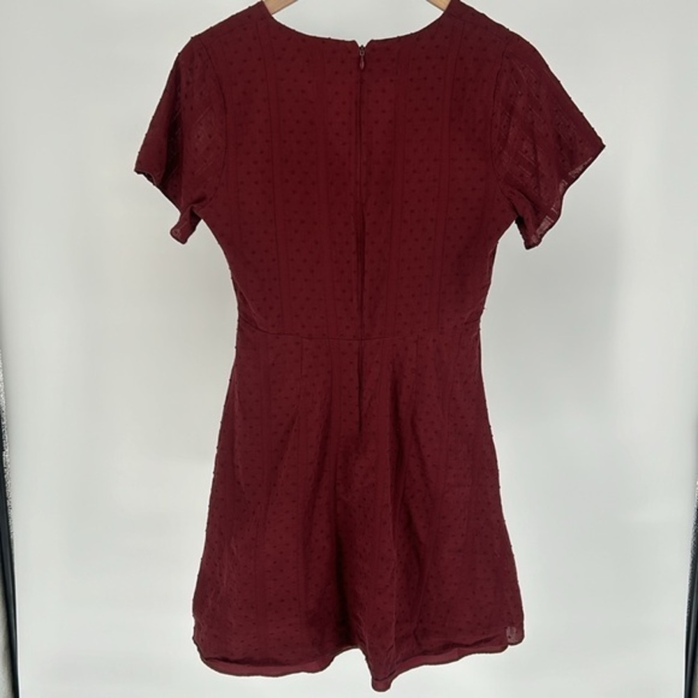 Madewell Burgundy Mini Dress - Picture 3 of 12